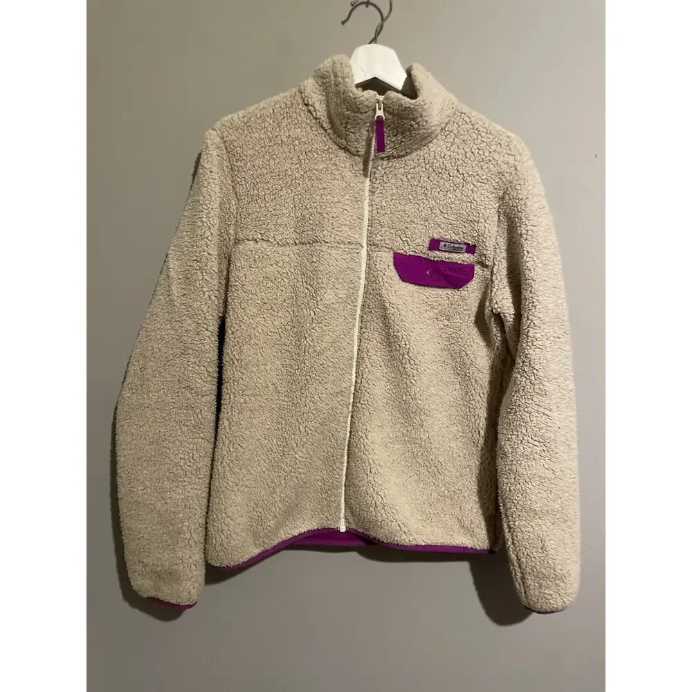 Columbia Mountainside Full Zip Sherpa‎ Fleece Women’s Size Large